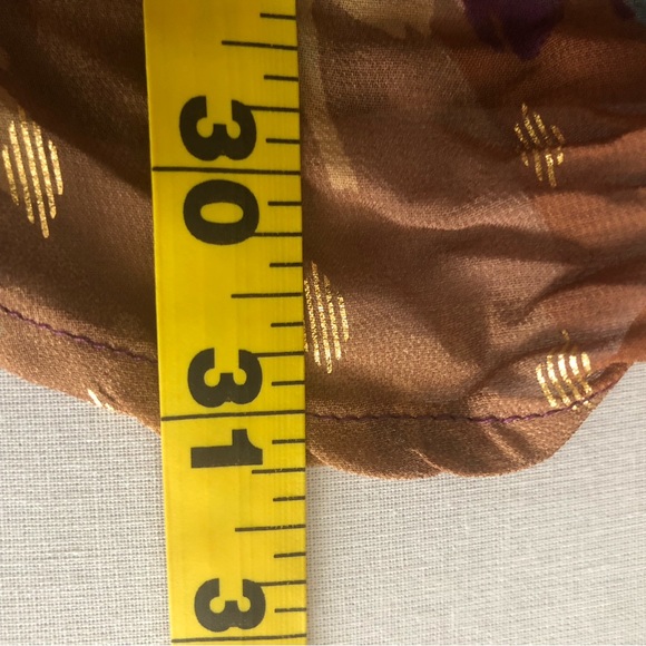 Anthropologie Fig & Flower Mixed Media Floral Button Front Semi Sheer Boho Plus - Picture 12 of 16